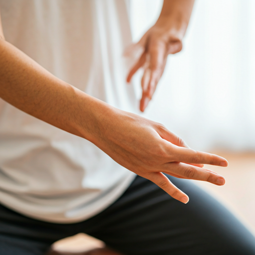 Therapeutic movement with focused hand alignment