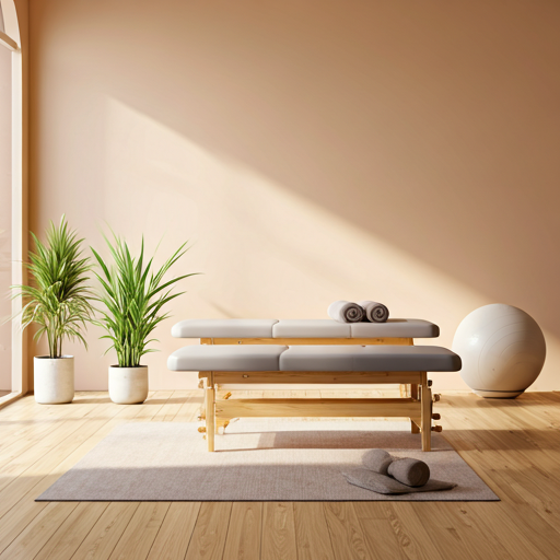 Elegant zen studio with minimalist equipment